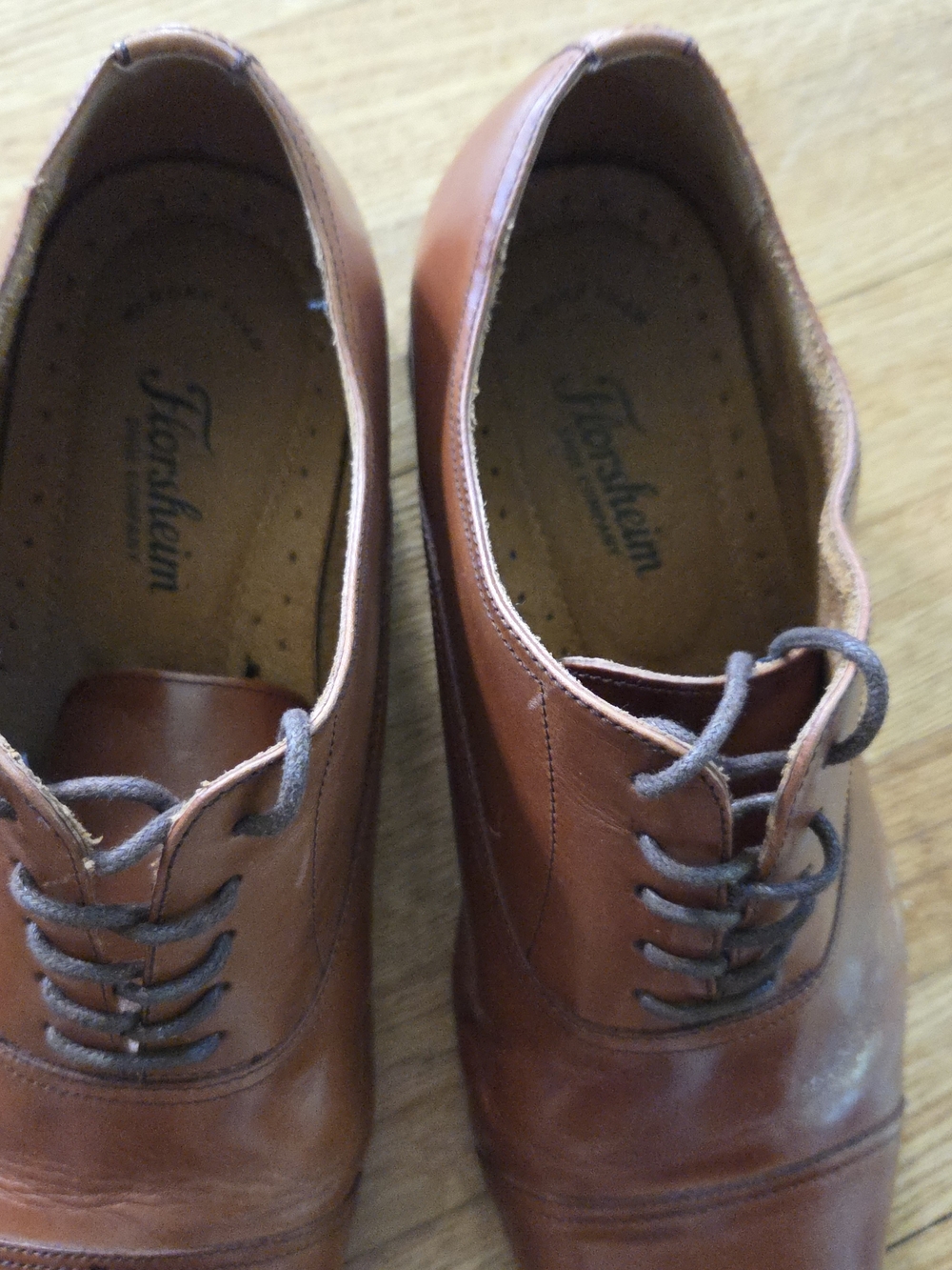 Florsheim Men’s Brown Leather Lace-Up Dress Shoes